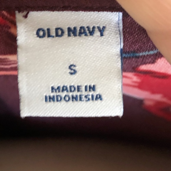Burgundy floral Old Navy dress - Picture 5 of 5